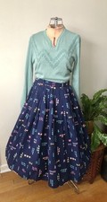 Whimsical Vintage Handmade Circle Skirt