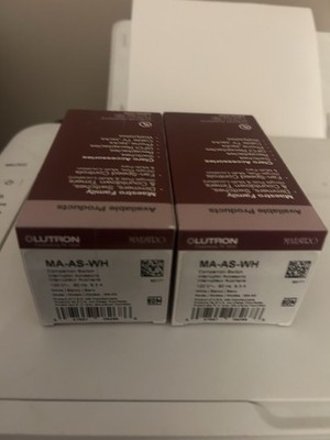 Lot of 2 Lutron Maestro Companion Switch MA-AS-WH White 120V 60Hz Multi-Location