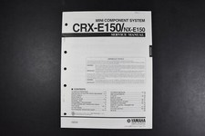 Yamaha CRX-E150 NX-E150 Mini Sistema de Componentes Manual de Servicio - Original Original Original