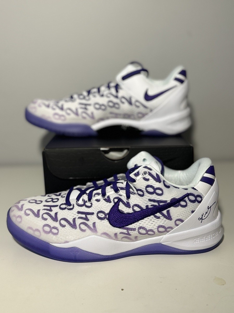 KOBE VIII PROTRO 8.5 ホワイト/パープル Nike Kobe 8 Protro - White/Court Purple (Men's) | Mamba