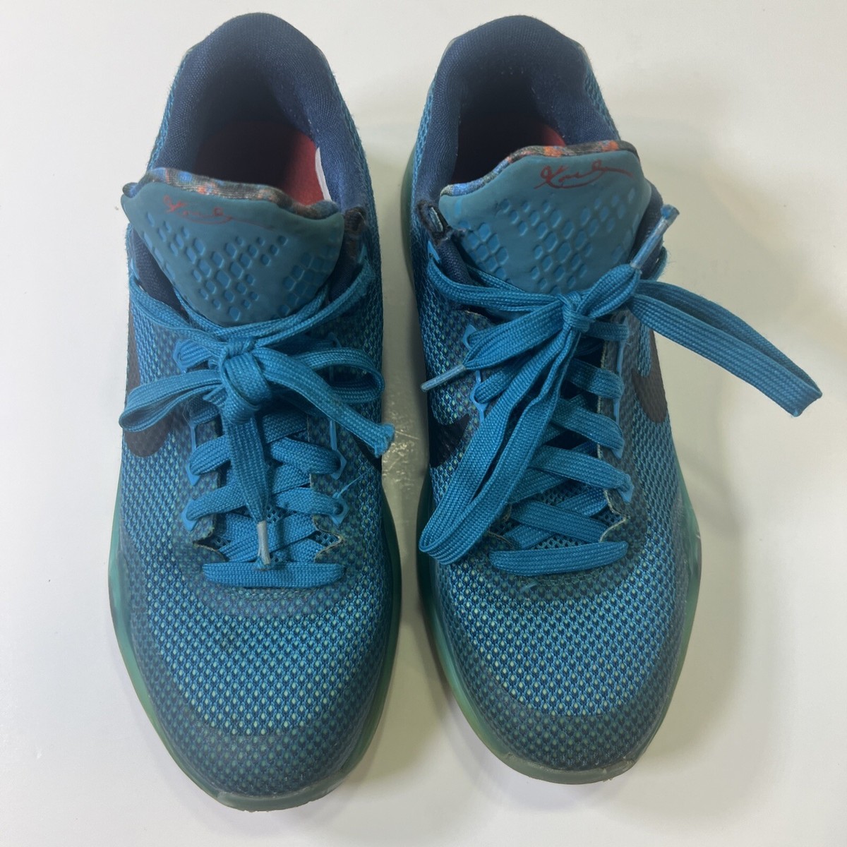 Nike Kobe X 10 5AM Flight Blue Lagoon Black 726067-403 GS Youth