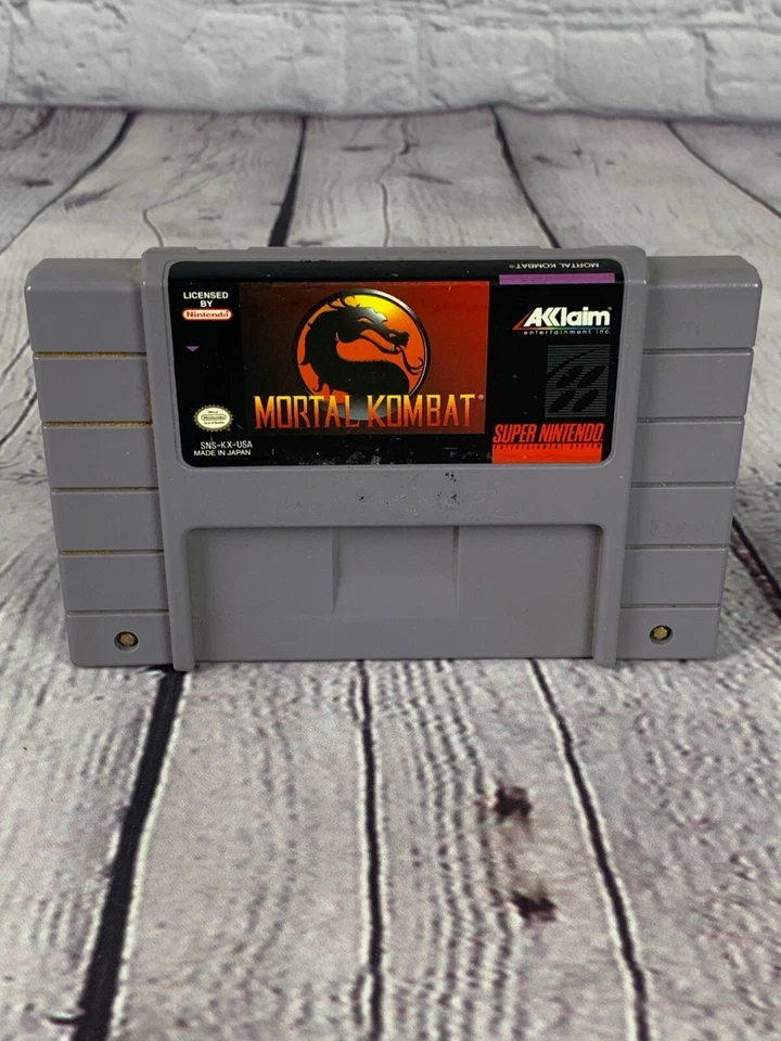  Mortal Kombat (Super Nintendo, 1994) Cartridge & Instructions  - Image 4 of 4