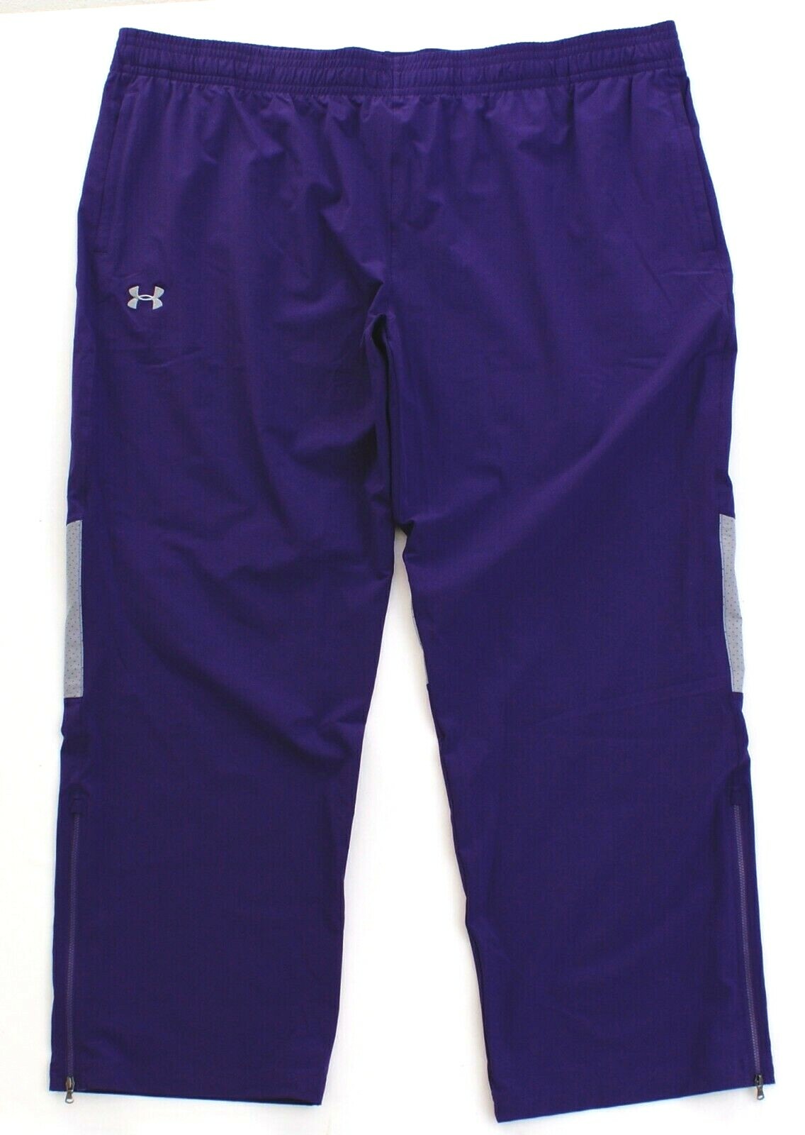 Under Armour Purple UA Tech Squad Woven Warm Up Track Pants Men's NWT
