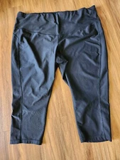 Xersion Leggins Womens Plus Size 3X Black Athletic
