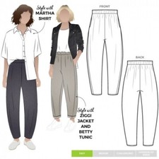 Style Arc Sewing Pattern - Bob Woven Pant (Sizes 04-16)