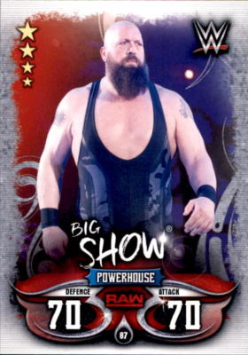 Topps Slam Attax Live - Karte 87 - Big Show - Raw