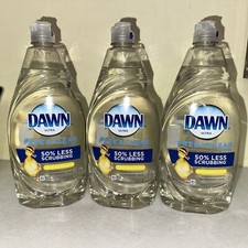PACK of 3-Dawn FREE  CLEAR Dishwashing Liquid Dish Soap 24oz Each FREE SHIPPING