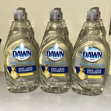PACK of 3-Dawn FREE & CLEAR Dishwashing Liquid Dish Soap 24oz Each FREE SHIPPING