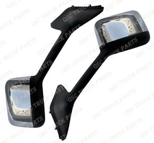 QSC Chrome Hood Mirror Left Right Side Pair for International LT 625 Trucks