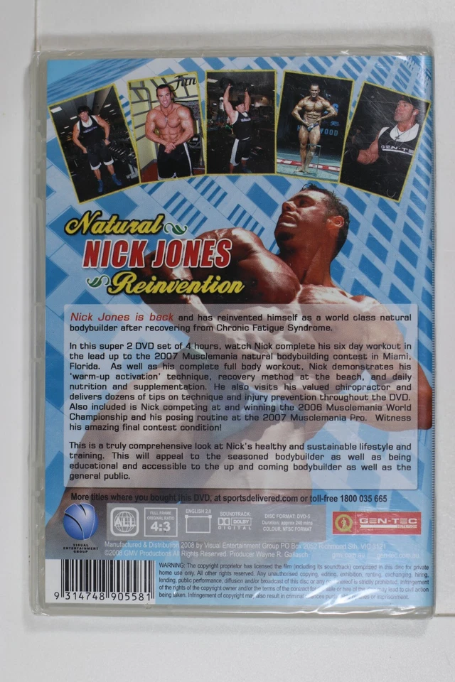 Nick Jones Natural Reinvention - Weightlifting - Region 0 - Tracking (D99) - Image 2 of 2