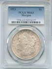 1921-P Morgan Silver Dollar PCGS MS63 Philadelphia Mint -SS925