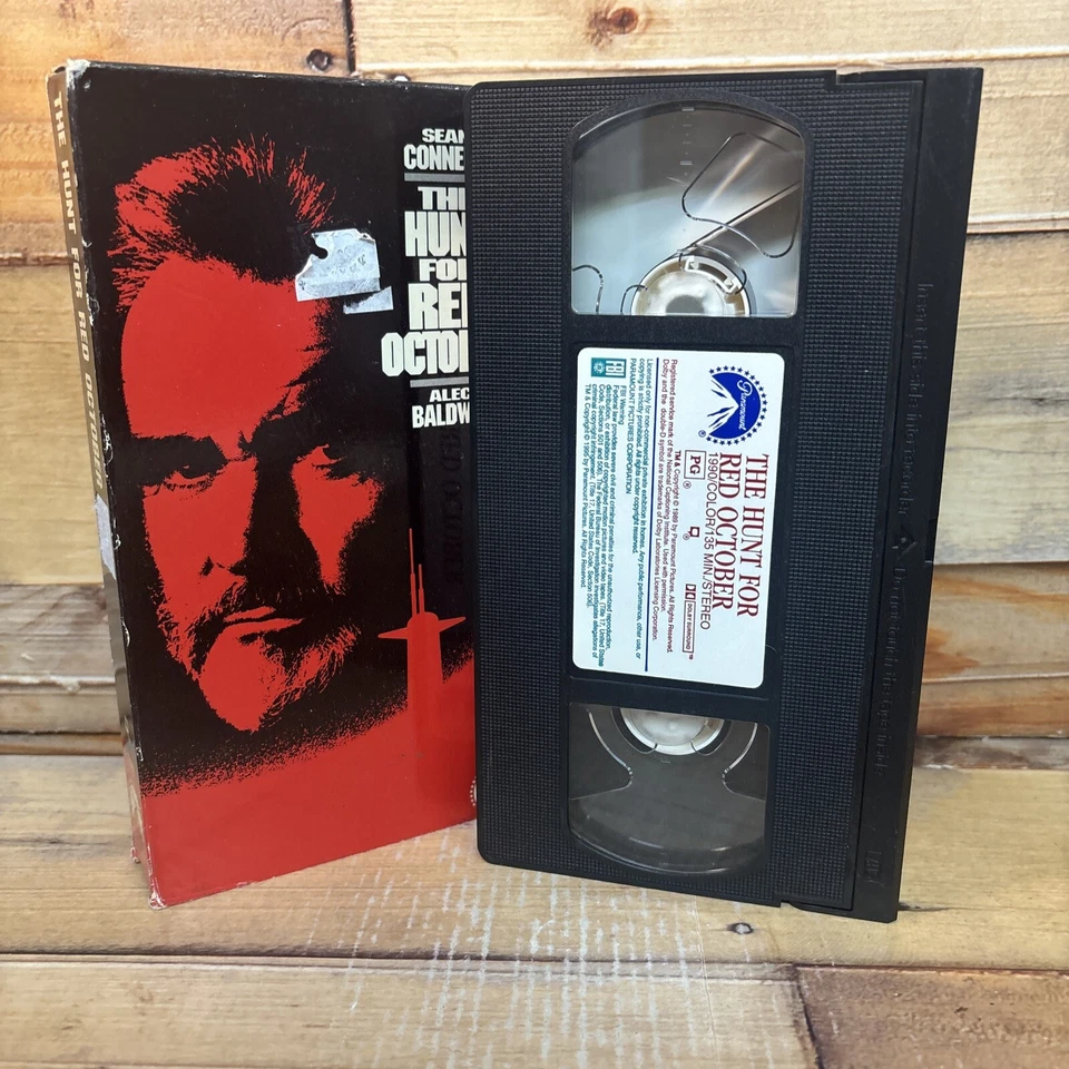 The Hunt For Red October VHS VCR Video Tape Used Alec Baldwin - Image 4 of 4