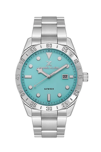 Daniel Klein Premium Men Silver/Blue Dial Watch