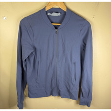 Athleta Womens Bomber Jacket Size Small Periwinkle Activewear Outdoor Full Zip