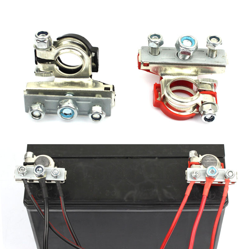 Heavy Duty Car Battery Terminal Quick Connector Cable Clamp Clips Copper 1 Pair