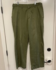 Vtg Boy Scouts Of America Pants Olive Green 36x32