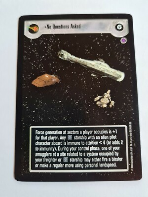 Star Wars CCG Decipher SWCCG - Reflections II: No Questions Asked