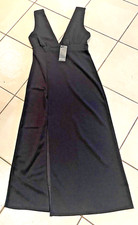 Nasty Gal Collection Womens Dress Black Deep On Dancing Midi Size 12 - Brand New