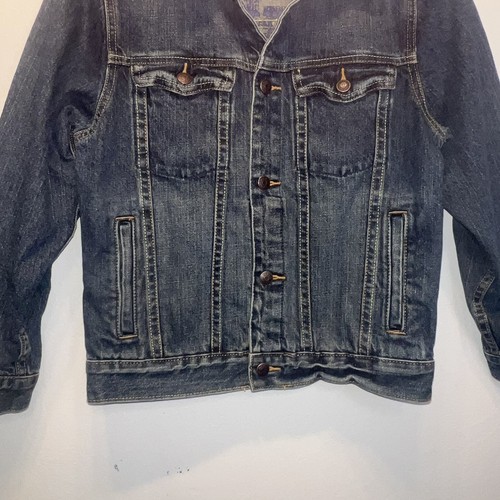 Kids Oshkosh Medium Dark Denim Jacket Kids Size 10 100% Cotton Jean Jacket Coat - Picture 3 of 8