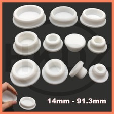 Snap-On Hole Plug Round Silicone Rubber Blanking Seal Bung Pipe Tube 14mm-91.3mm