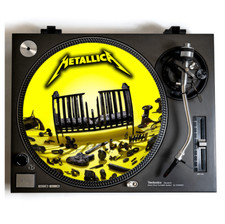 METALLICA Turntable Slipmat for Vinyl Records 12" DJ Slip Mat heavy metal vinyls