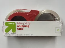 Up & Up Shipping Packaging Tape, Heavy Duty,1.88in X 54YD 2 rolls 1 Dispenser