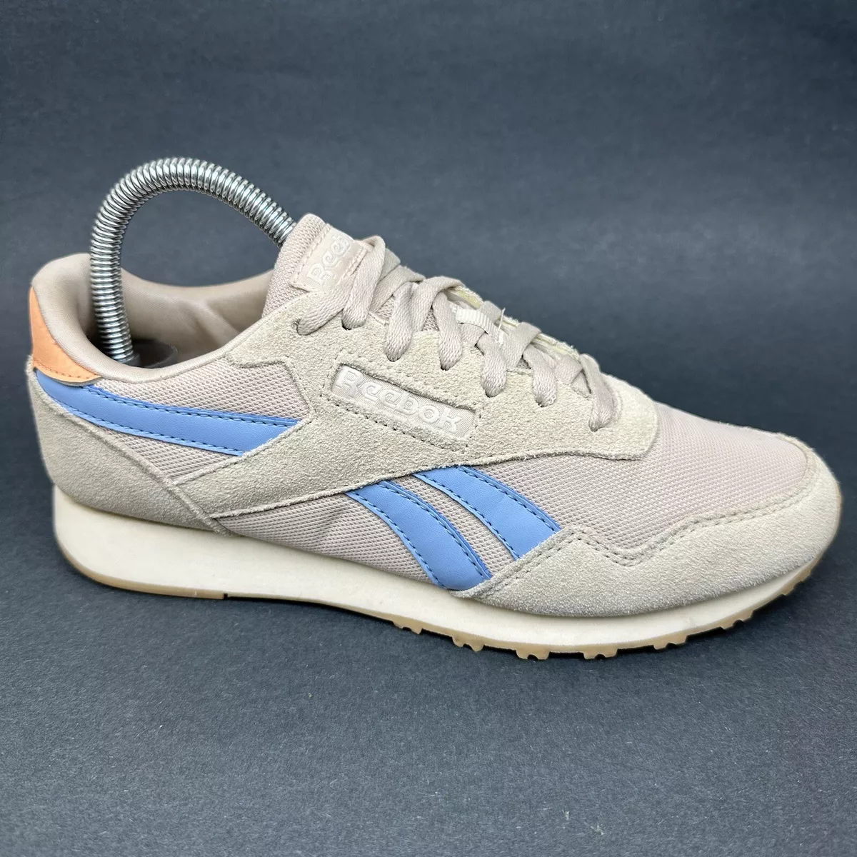 Reebok Womens Royal Ultra Casual Shoes Sneakers Size 7.5 Beige Peach Blue