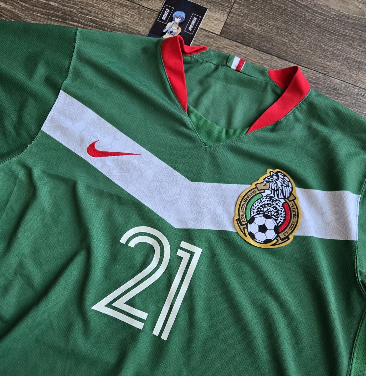 Nike Mexico Home Germany 2006 World Cup Jesus Kbrito Arellano