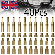 40Pcs For PWK Keihin OKO Carbs Carburetor Main Jets with Slow Pilot Jets Kit N
