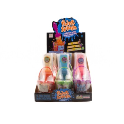 Kidsmania Paint Splash Lollipop With Sour Syrup Dip 12 Pieces