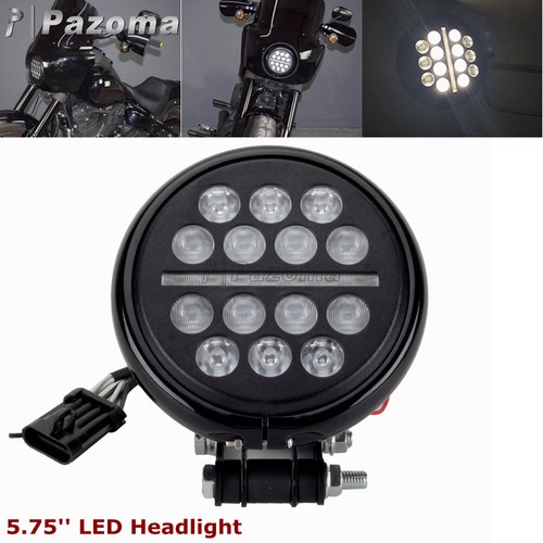 For Harley Softail Low Rider ST FXLRST 5.75'' LED Headlight Lamp Kit W/ Bracket - Picture 10 of 12