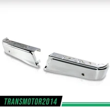 Fit For 2015-2020 Ford F150 w/ Park Primered Steel Left & Right Rear Bumper Ends