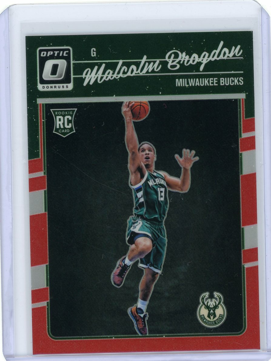 2016-17 Donruss Optic Basketball Red Prizm Rookie #179 Malcolm Brogdon #75/99