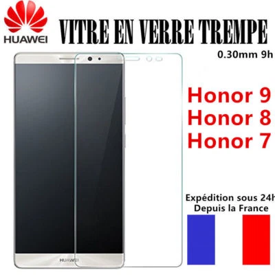 HUAWEI HONOR 7/8/9/Lite 9X/A 10/20 vitre protection verre trempé film protecteur - Photo 1/4