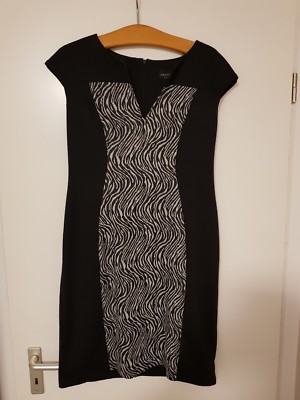 Kleid, Connected Apparel, Damen, Gr. L, weiß/schwarz