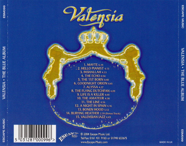 CD Rock Valensia The Blue Album CD, Album 2004 (VG+ / NM or M-) | eBay