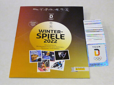 JUST STICK IT Winterspiele Olympia 2022 komplett alle Sticker + Album  BY Panini