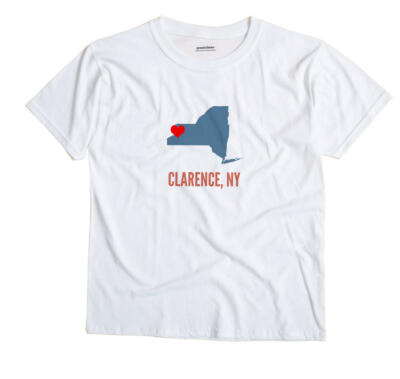 Clarence New York NY T-Shirt HEART