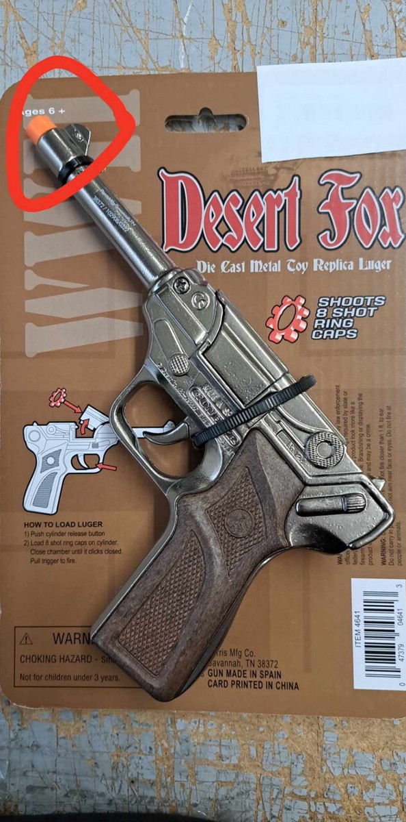 トイガン LUGER 16999 Desert Fox WW2 German Luger Cap Gun | Military | Props and Play