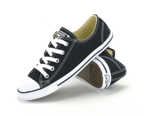 ZAPATILLAS DE MUJER CONVERSE ALL STAR CT DAINTY OX 530054C REINO UNIDO 3 NEGRAS/BLANCAS