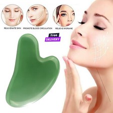 Natural Quartz Gua Sha Massage Crystal Stone Board Body Facial Massage Tool USA