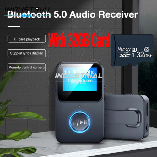MP3 Player 32GB with Bluetooth 5.0 Music Speakers with Clip for Sports Running - Zdjęcie 1 z 11