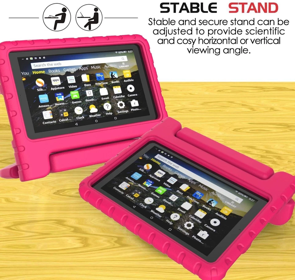 BFTOP Amazon Fire 7 2017 Case - Light Weight Shock Proof Kid-Proof Case ROSE  - Image 2 of 4