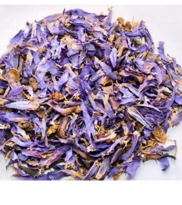 Organic Blue Lotus Flower - Nymphaea Caerulea - Premium Dried Flower - 1 Oz.