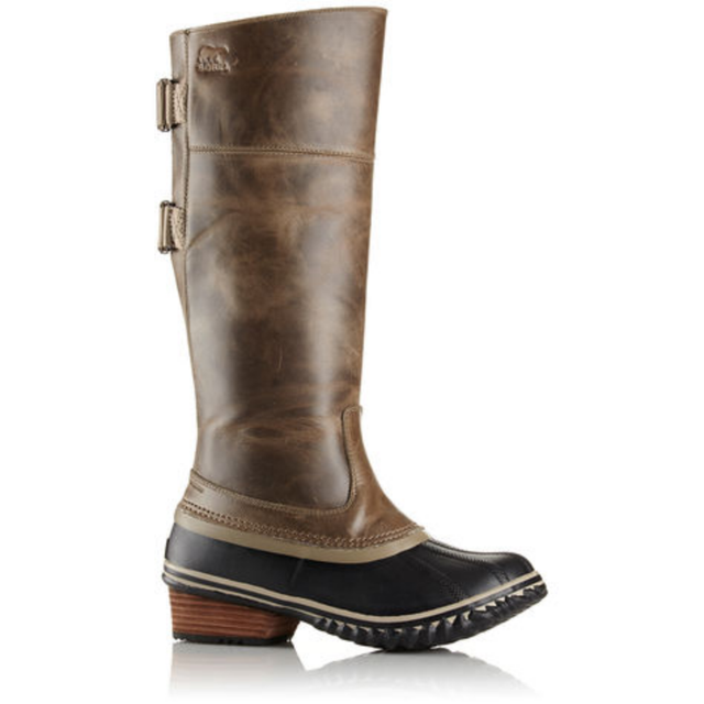 sorel slimpack riding boot dark fog