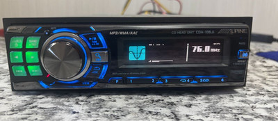 Alpine CDA-106Ji 1DIN Car Audio Player Tested Working Very Good
