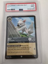 2025 Disney Lorcana EN-7 Archazia's Island Bolt - Headstrong Dog 184 PSA Mint 9