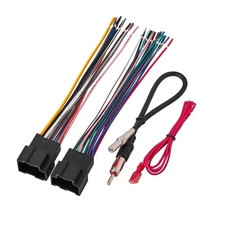 NuIth Radio Wiring Harness with Antenna Adapter Fits for Selected Chevrolet/G...