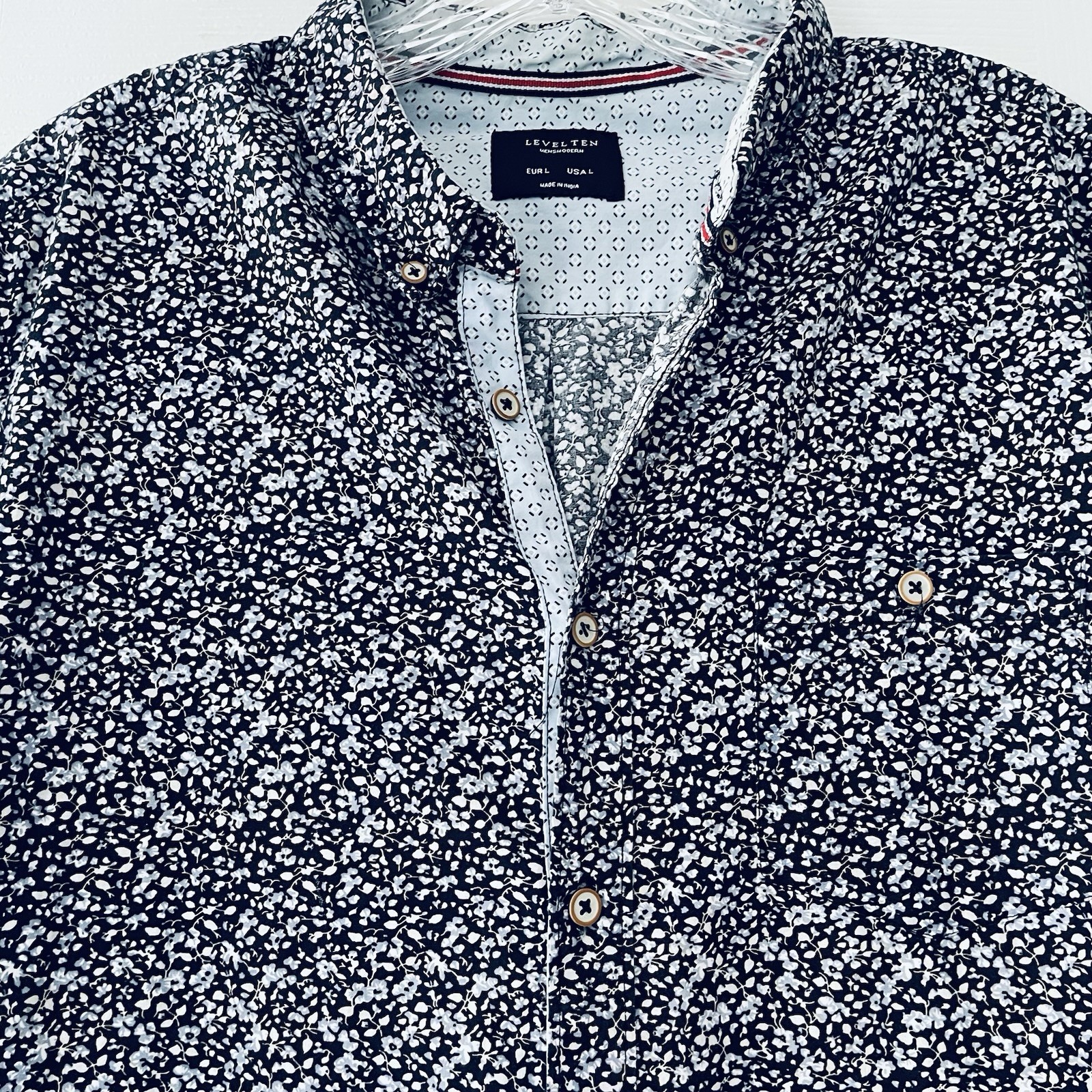 Level Ten Authentically Crafted Men Large Blue Pr… - image 4