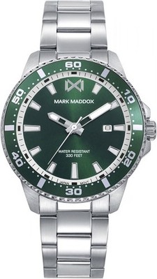 Watch MARK MADDOX Mission Man HM0156-66 Steel Sphere Green 40 MM 10 Atm